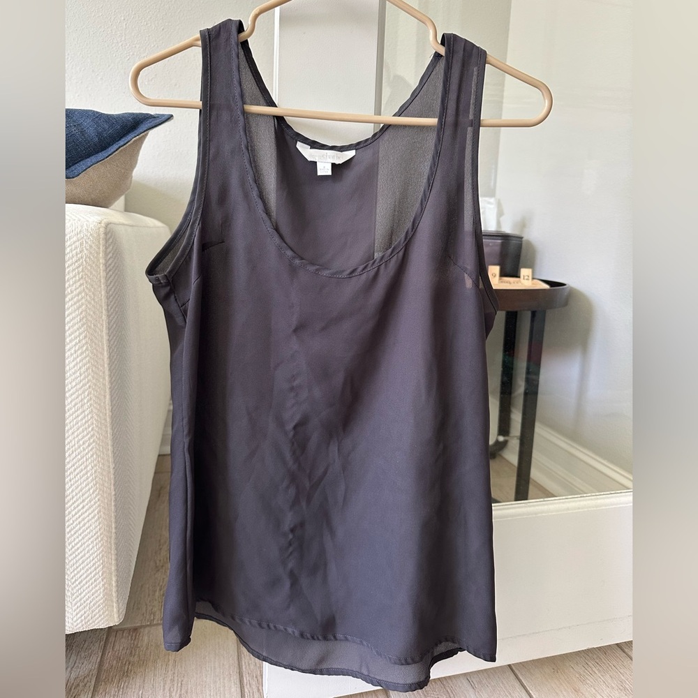 Charming Charlie Charcoal Grey Tank